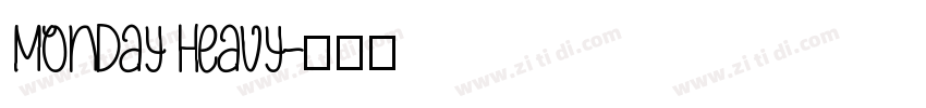 Monday Heavy字体转换